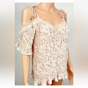 Venessa Virginia Floral Pleated Skirt by Anthropologie 
Size M